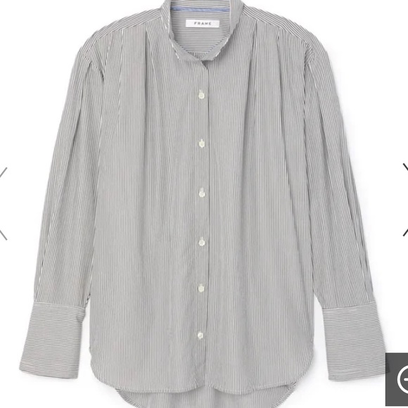 Excellent Condition Frame Pleated Clean Collar Shirt - Picture 6 of 12